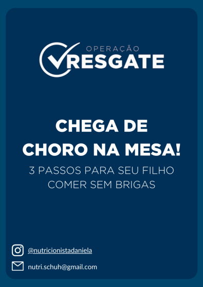 E-book: Chega de choro na mesa